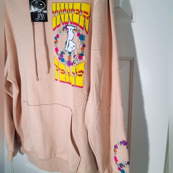 Peanuts "Inner Peace" XL oversized Pullover Sweatshirt Hoodie - Picture 4 of 7